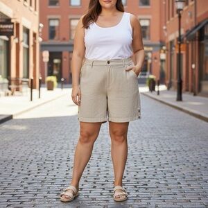 Size 22 ASOS design viscose and linen blend shorts